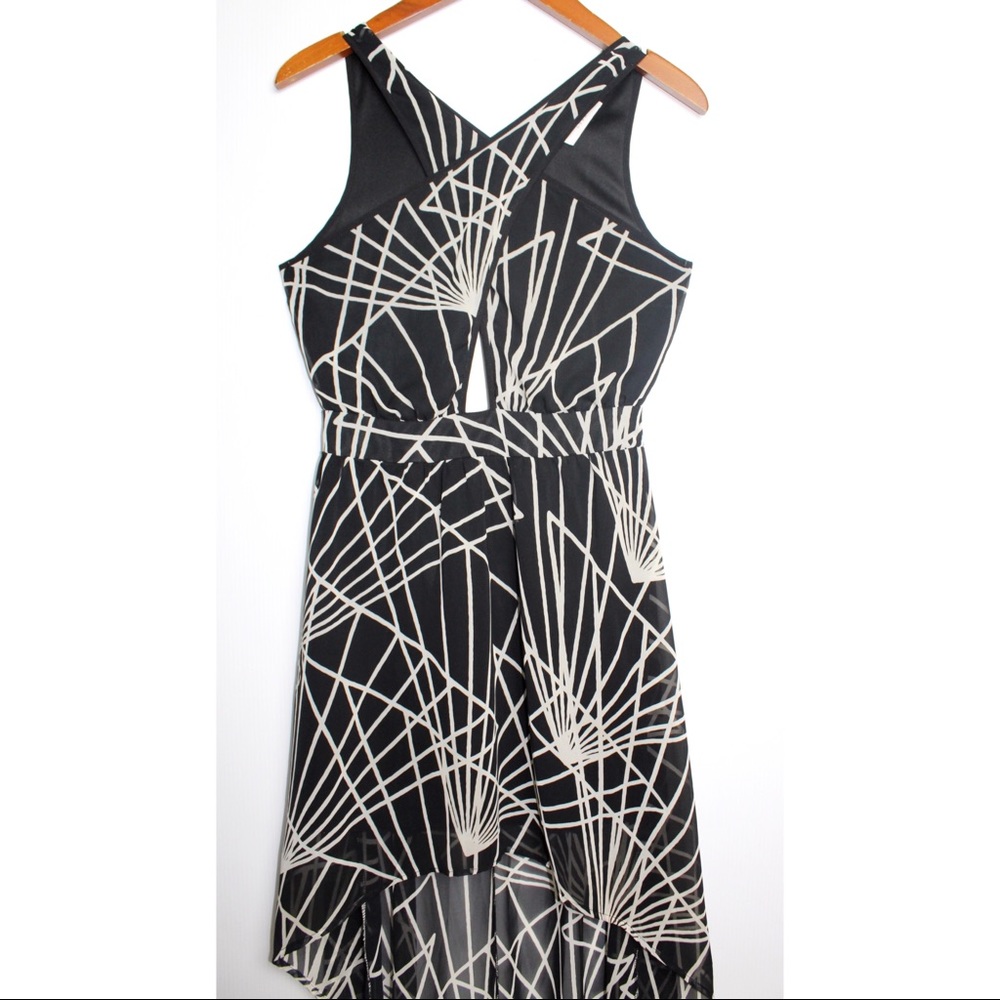 LUSH Nordstrom Chiffon High Low Criss Cross Dress - Picture 4 of 6